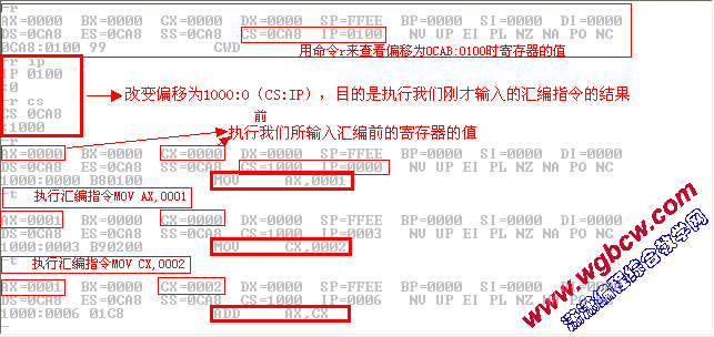 执行汇编结果